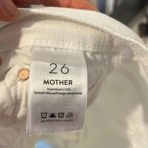 Mother white jean. Size 26.